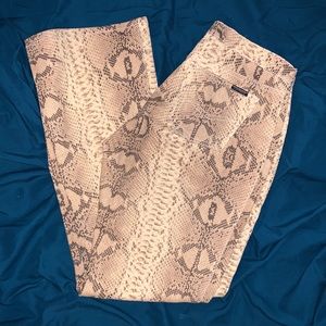 Sanctuary By Anthropologie Snake Print Boot Cut Jeans Sz 10